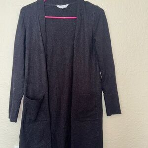 Womans black long sleeve cardigan size S